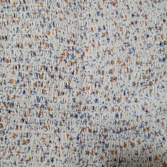 Love Tree Tan Beige Floral Cottagecore Smocked Crop Top Skirt Set Size Medium - Picture 14 of 15